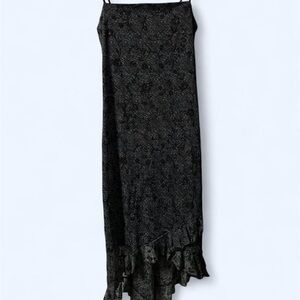 Elegant Black Ruffled Women's dress